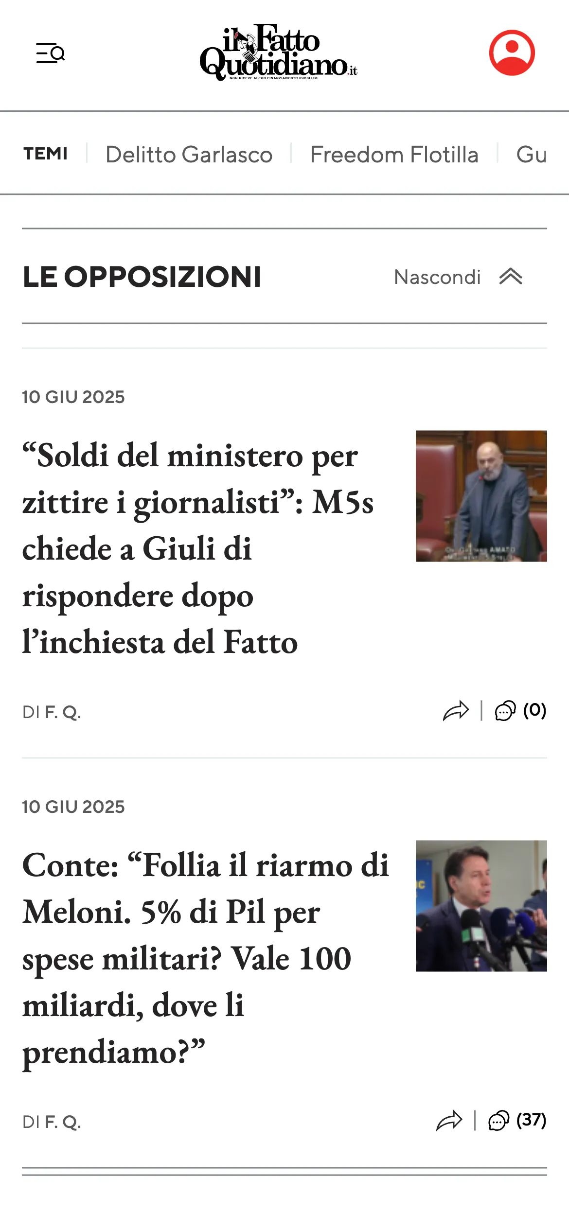 Il Fatto Quotidiano — mobile view