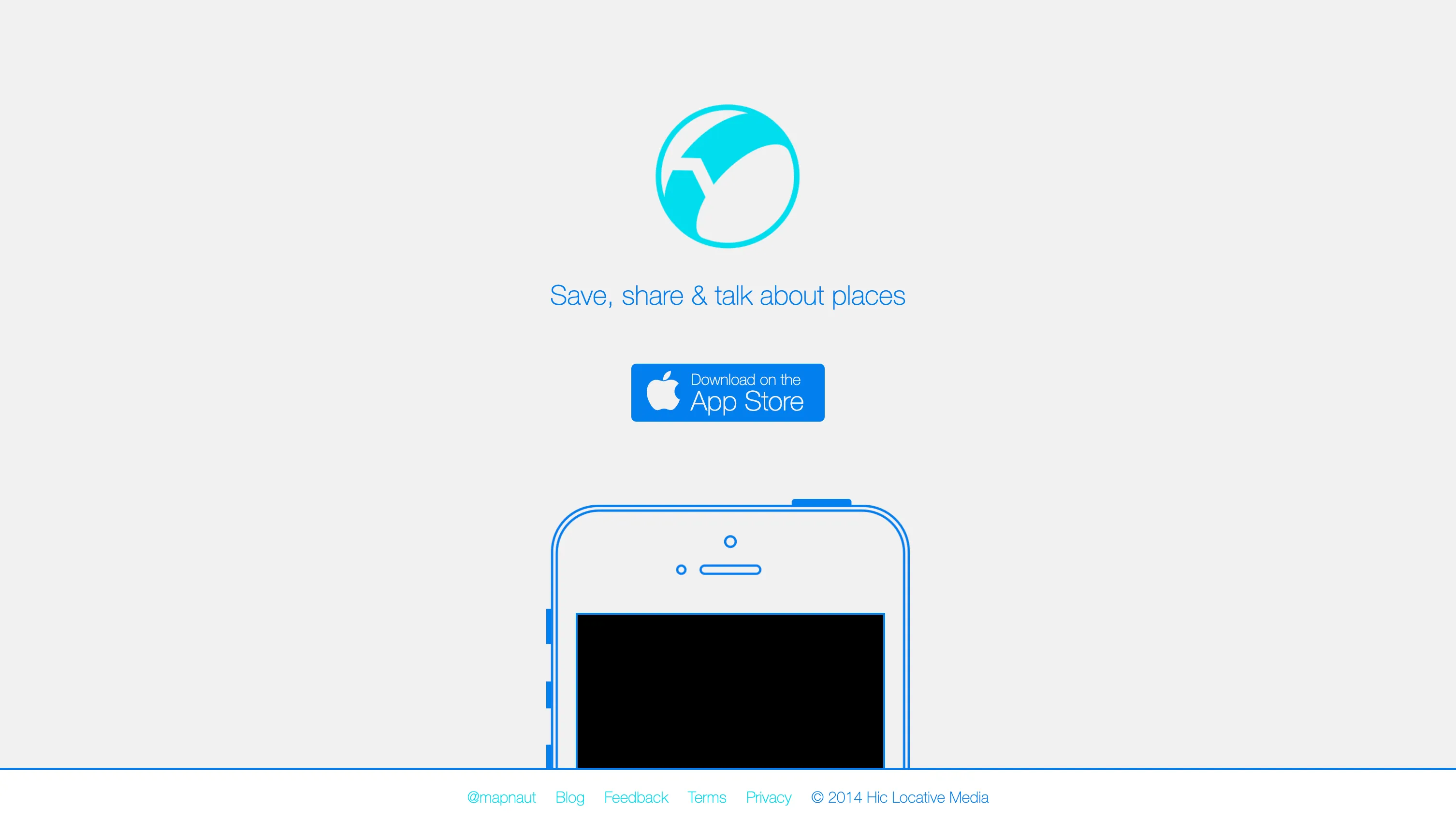Mapnaut landing page screenshot