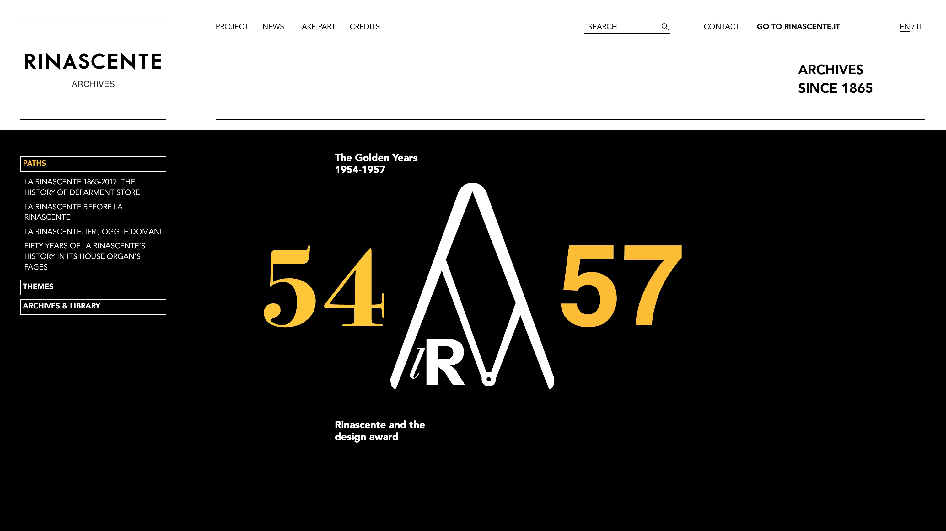 Rinascente Archives project screenshot