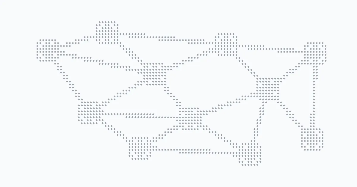 A constellation of fragment nodes connected by relations