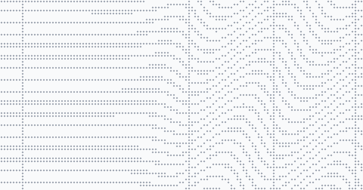 Continuous trajectories changing configuration across a transition threshold.